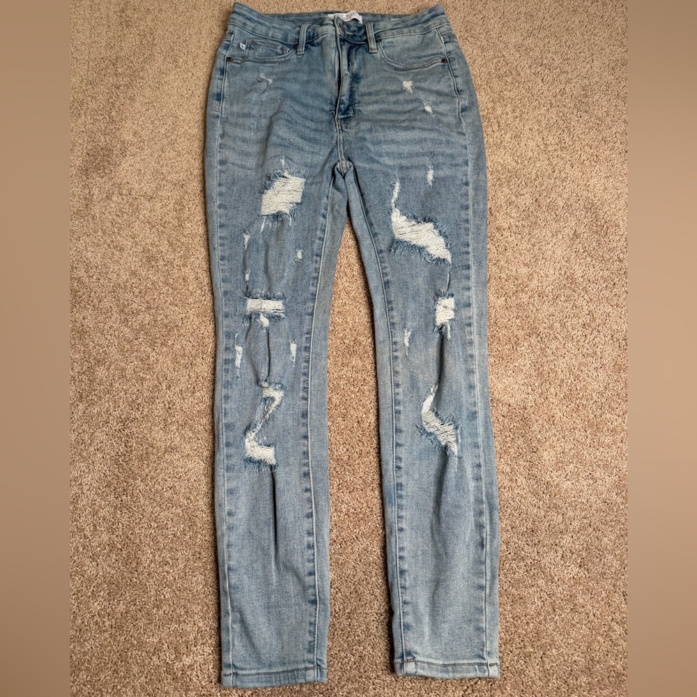 Judy Blue‎ Skinny Fit Ripped Jeans Size 30